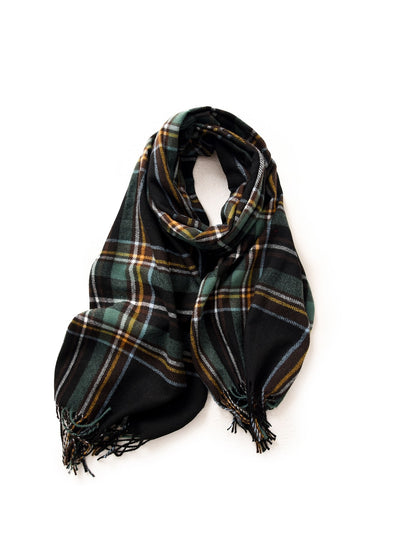 Scarvii - Classic Tartan Plaid Fringed Winter Scarf