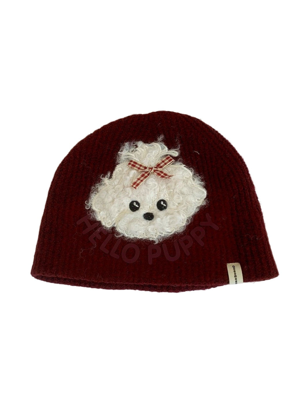 Haila - Textured Puppy Knit Beanie