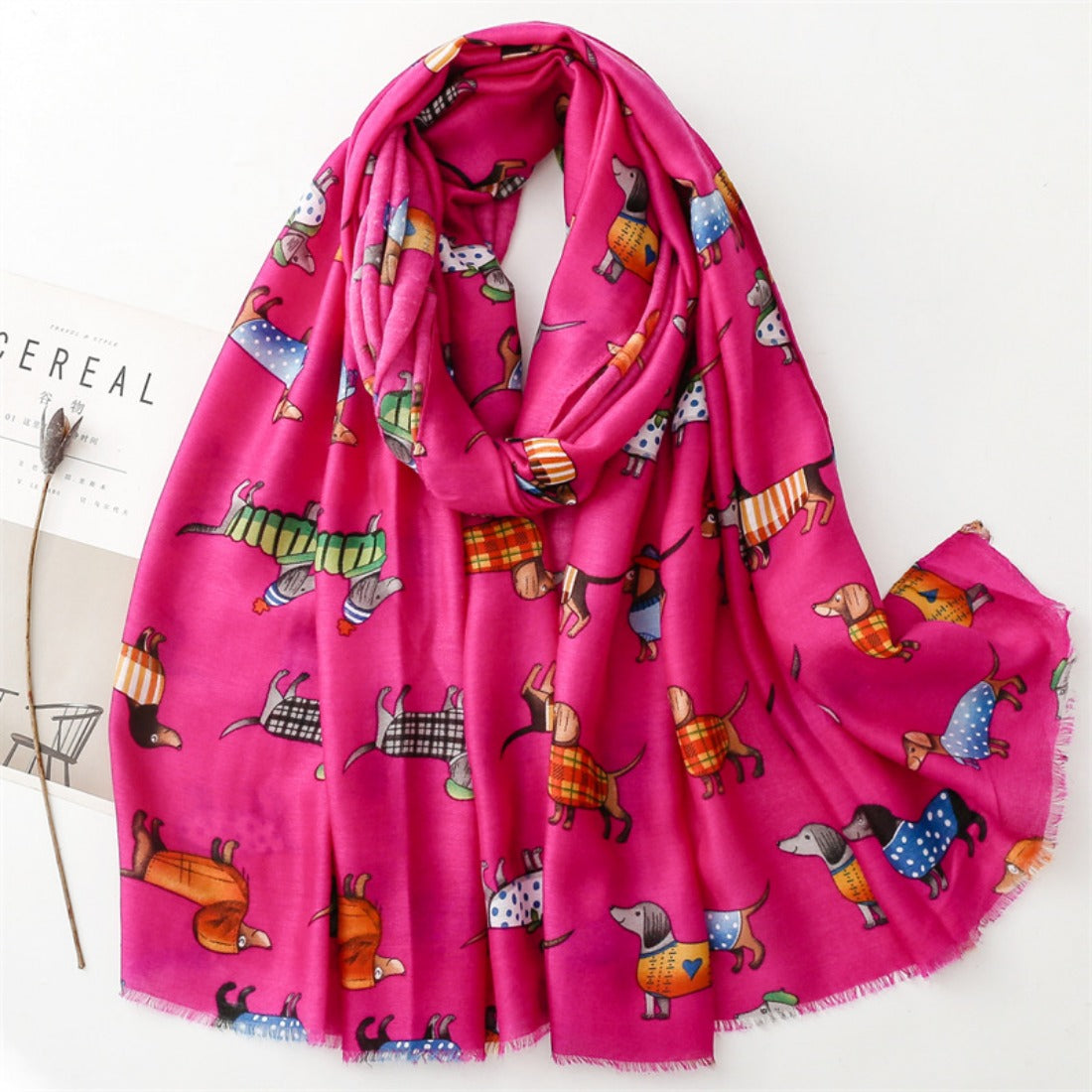 Scarvii - Cartoon Dog Pattern Fall/Winter Scarf