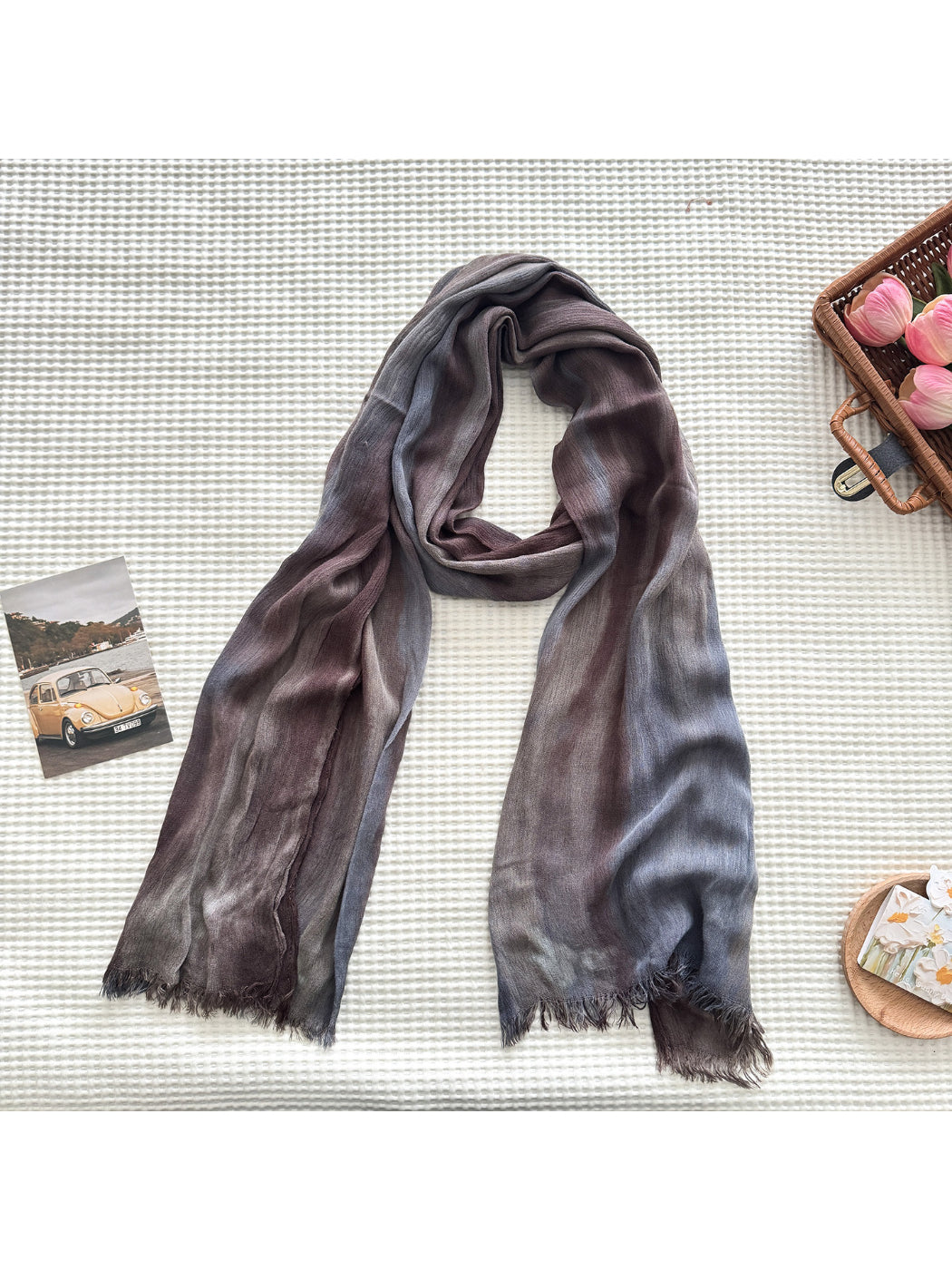 Scarvii - Ombre Fringe Long Scarf