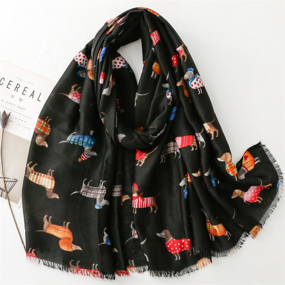 Scarvii - Cartoon Dog Pattern Fall/Winter Scarf