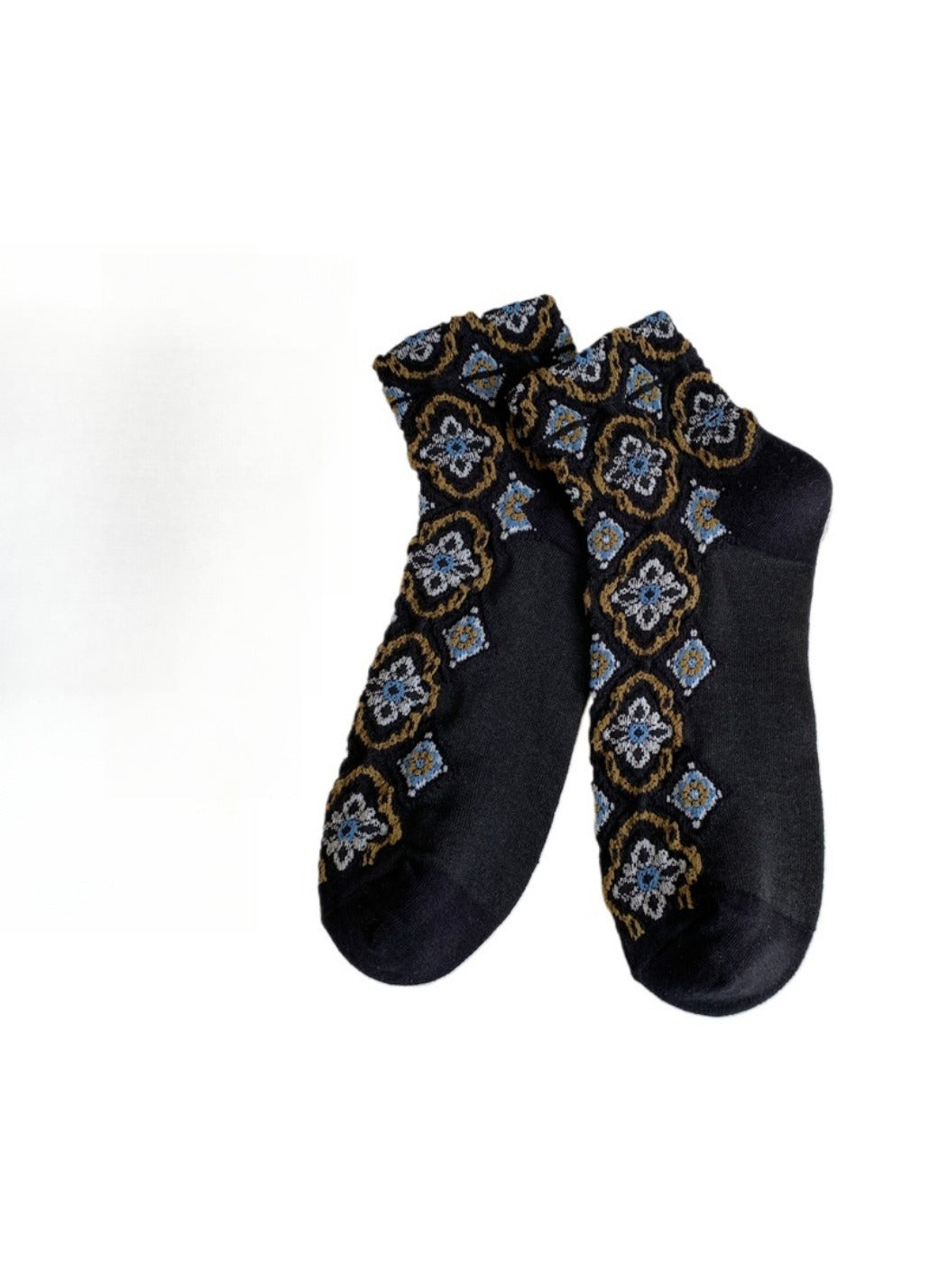 Rufia - Vintage Ankle Socks – Elegant & Breathable