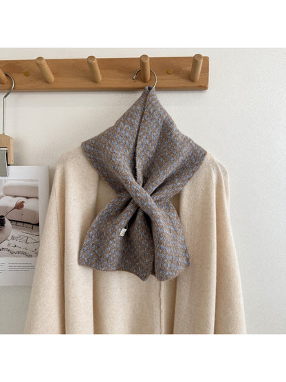 Scarvii - Fuzzy Textured Surface Narrow Scarf