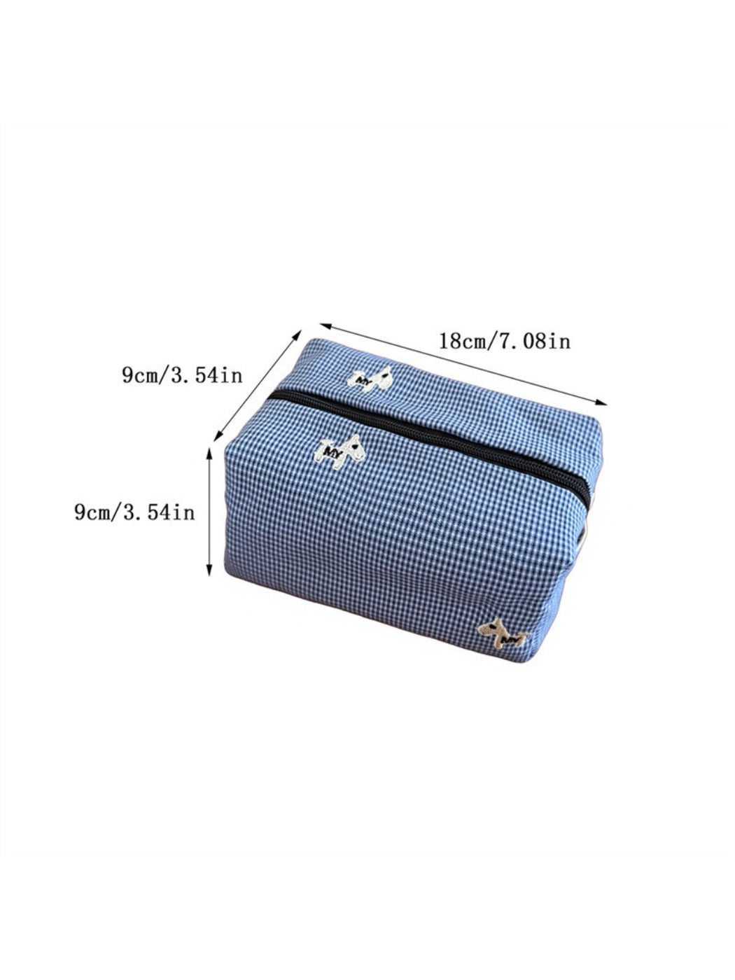 Cosbai - Dog Embroidered Cosmetic Bag - image 5