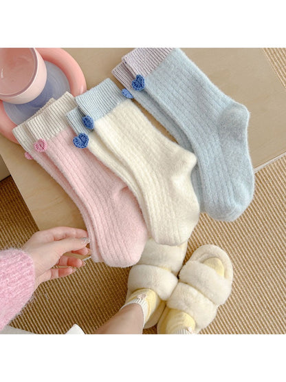 Rufia - Plush Touch Floral Crew Socks product image 1