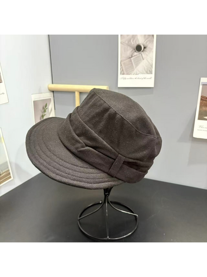 Haila - Pleated Brim Newsboy Cap