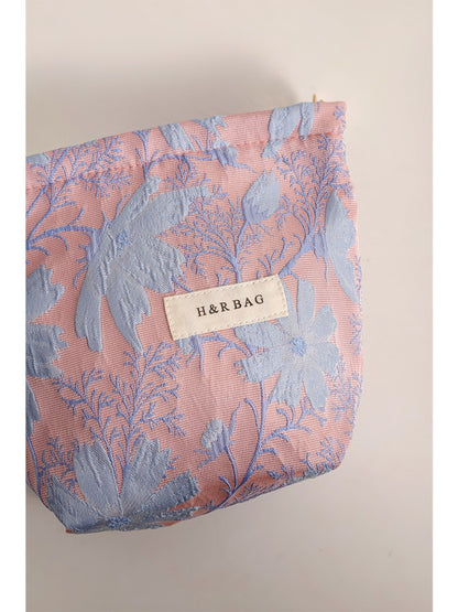 Cosbai -  Elegant Cosmetic Bag with Floral Patterns