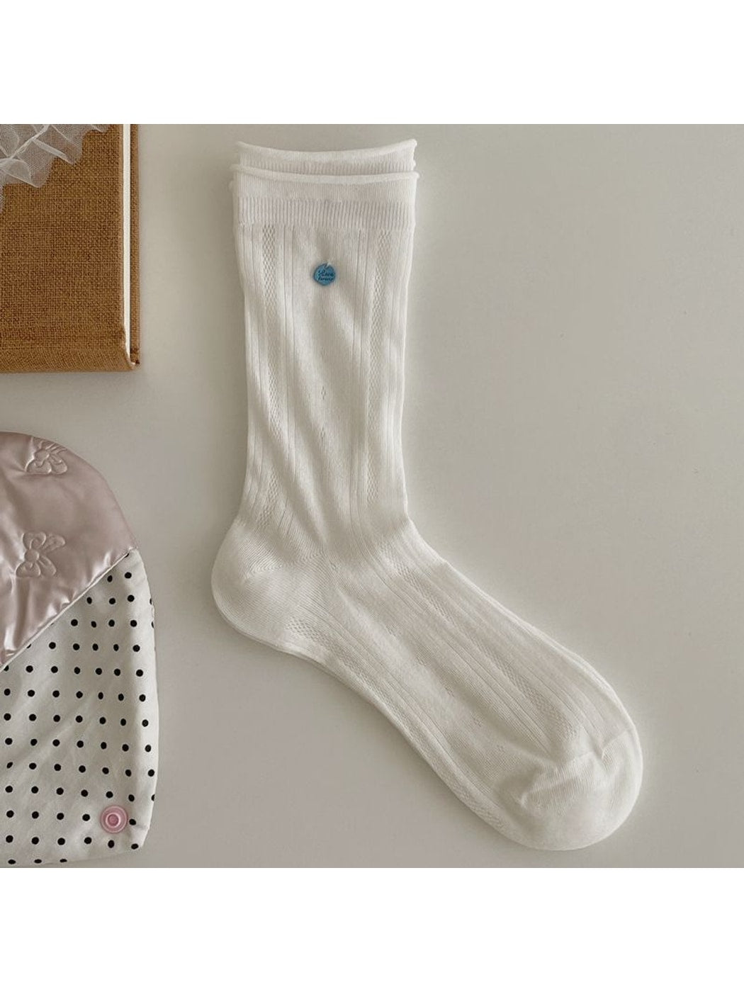 Rufia - Lace Bow Detail Women's Crew Socks for Women