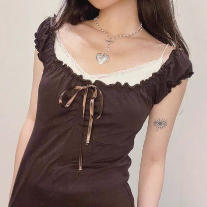 Crosa - Vintage Off-The-Shoulder Top - Chic and Sexy