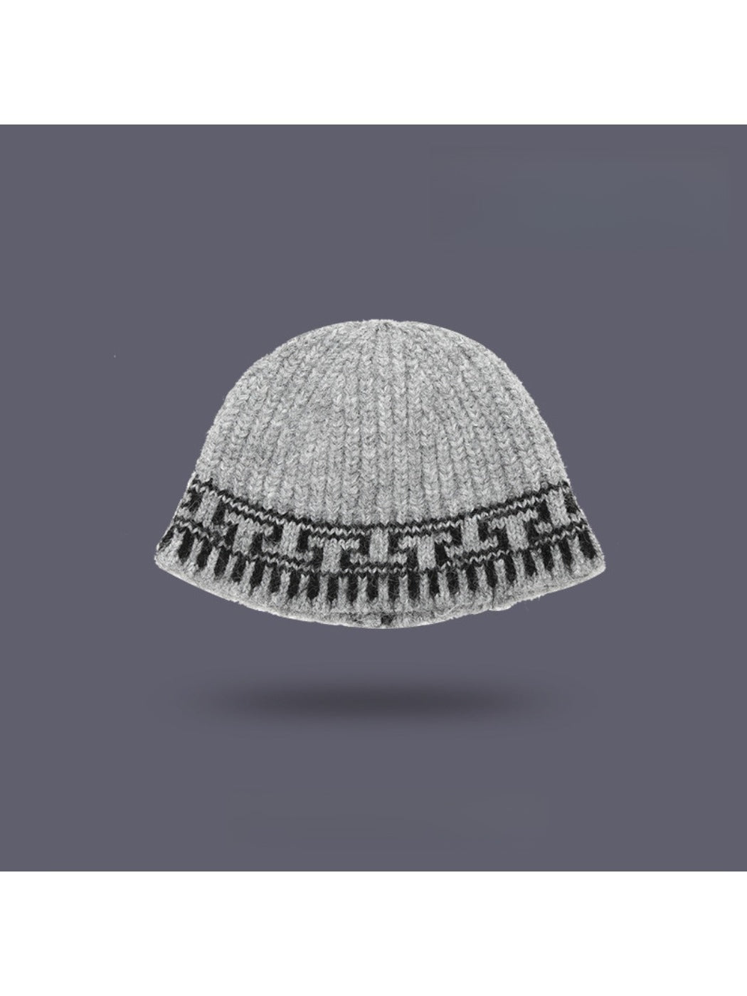 Haila – Retro Jacquard Print Bucket Hat