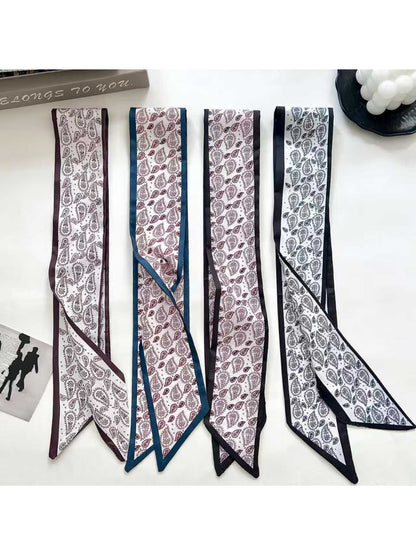 Scarvii Paisley Layout Design Skinny Scarf