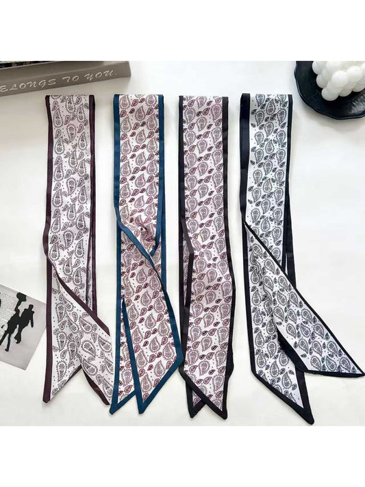 Scarvii Paisley Layout Design Skinny Scarf