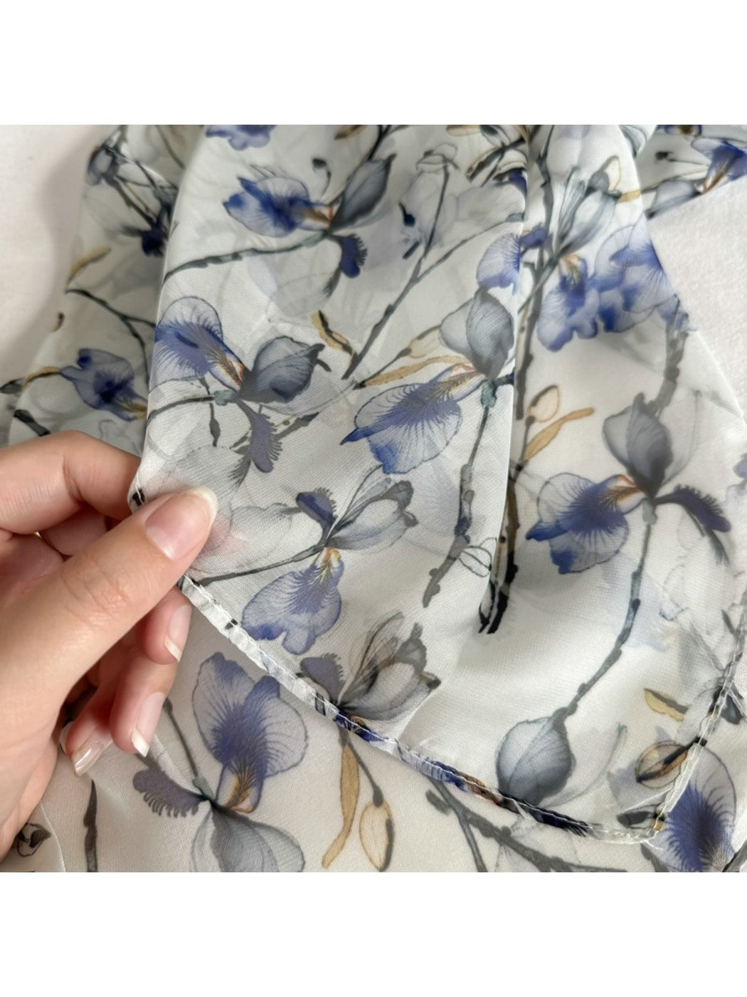 Scarvii - Floral Print Simple Styling Scarf