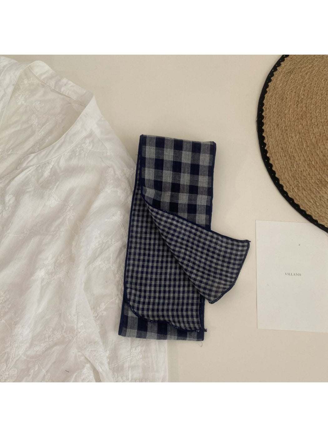 Scarvii Classic Plaid Skinny Scarf