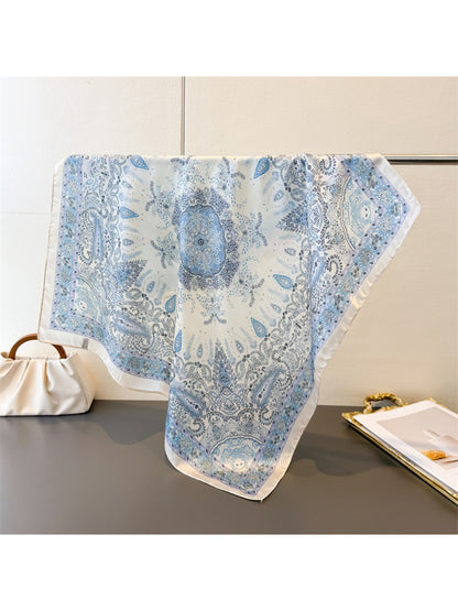 Scarvii Boho Paisley Print Square Scarf