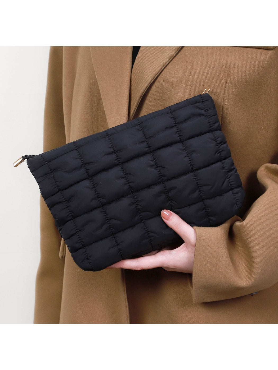 Cosbai - Quilted Puffer Makeup Pouch detail view 2