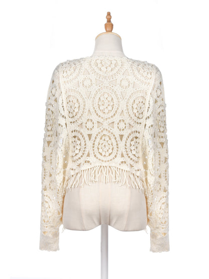 Crosa - Vintage Open-Knit Batwing Sweater