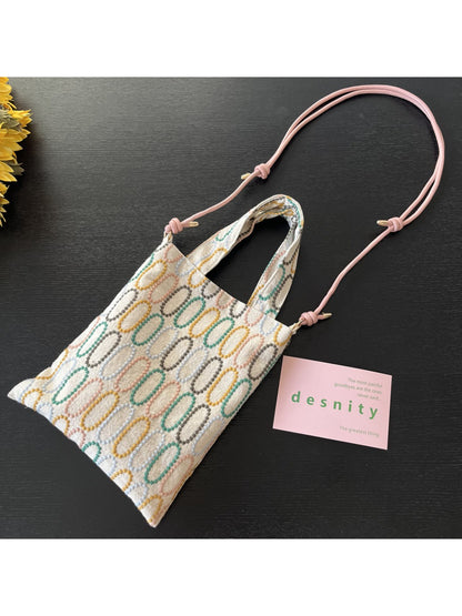 Cosbai crossbody bag open to show interior lining and pocket