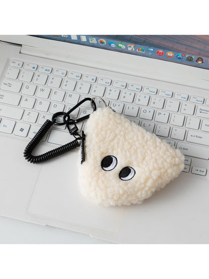 Cosbai - Cute Cartoon Plush Triangle Zipper Coin Purse
