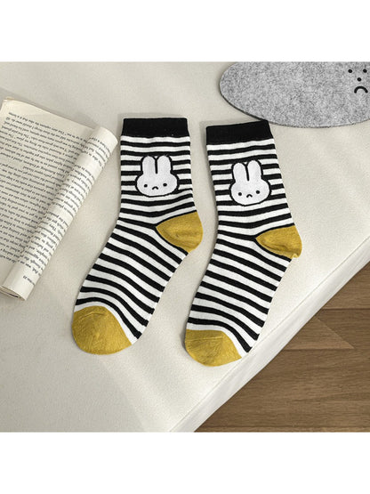 Rufia - Playful Bunny Pattern Crew Socks product image 6