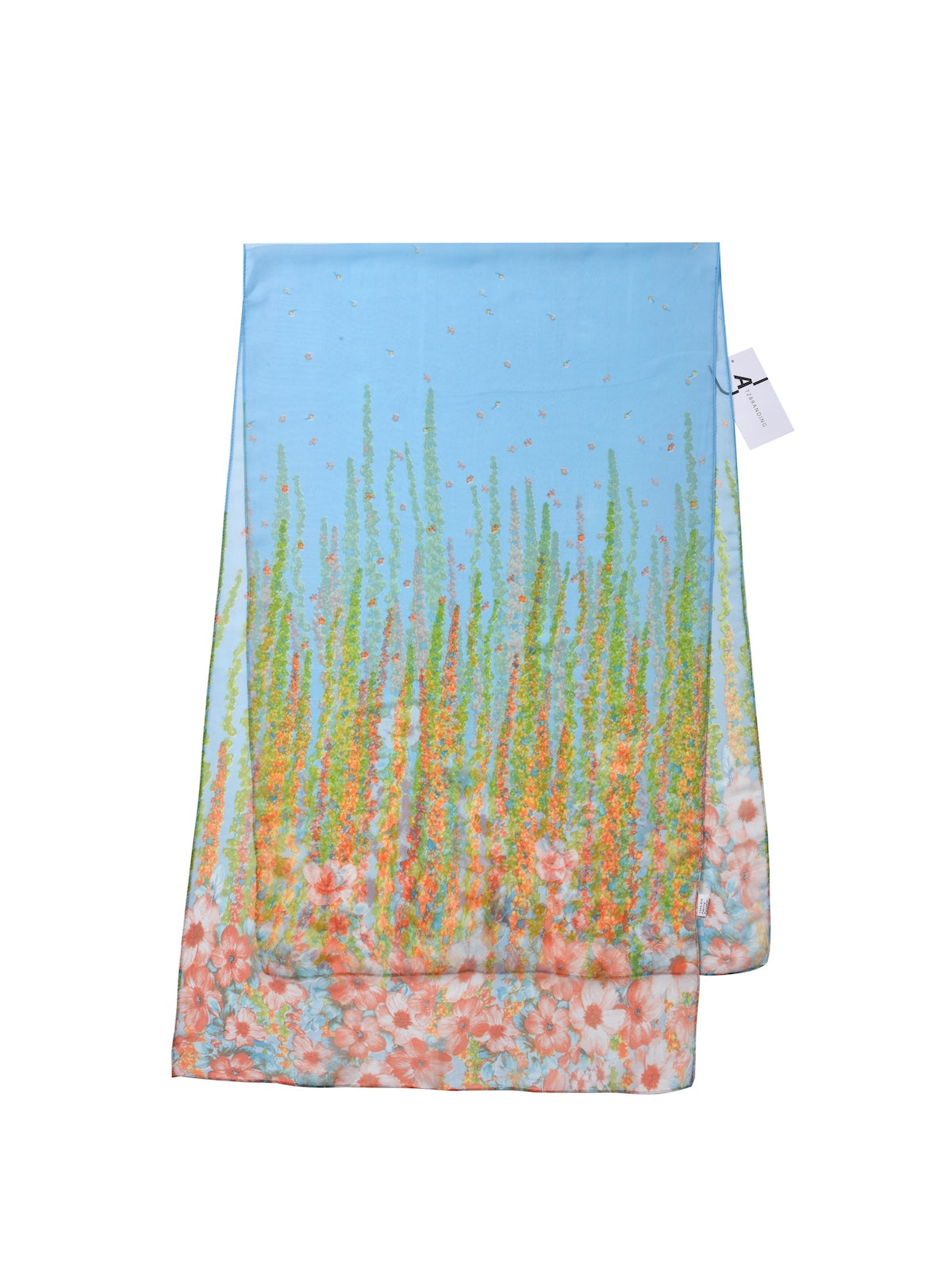 Scarvii - Floral Print Scarf - Lightweight & Elegant