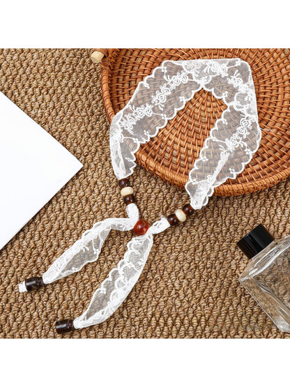 Scarvii - Vintage Style Lace Edge Fashion Scarf