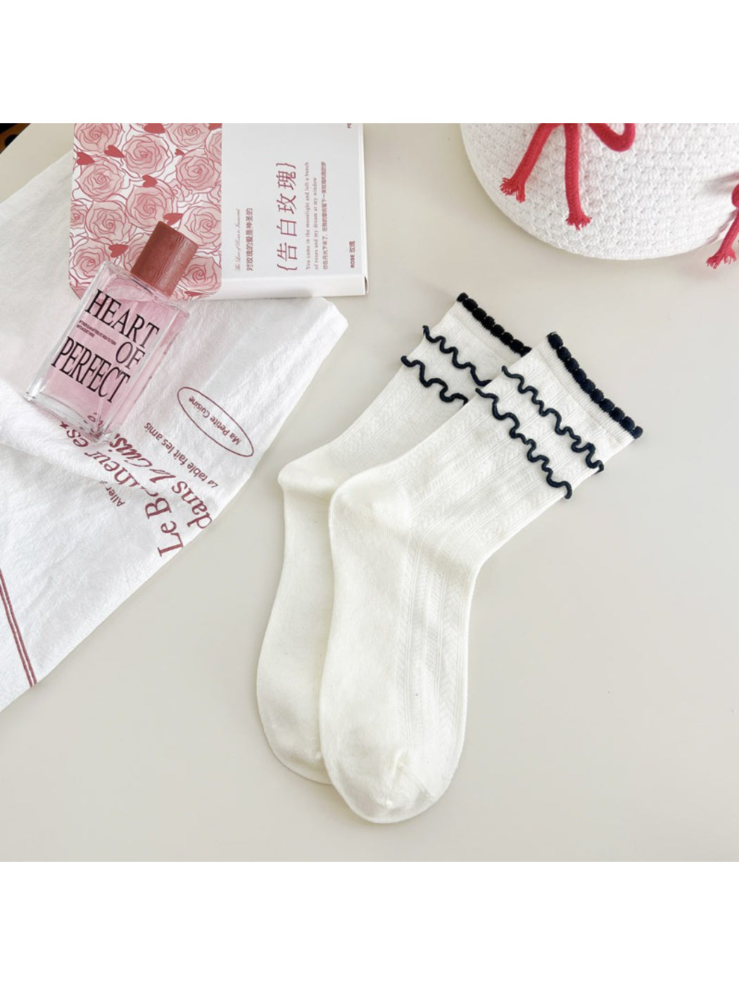 Rufia Wavy Trim Retro Crew Socks product image 4
