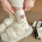 Rufia - Fuzzy Dog Patterned Socks