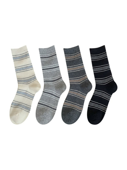 Rufia - Everyday Neat Line Crew Socks