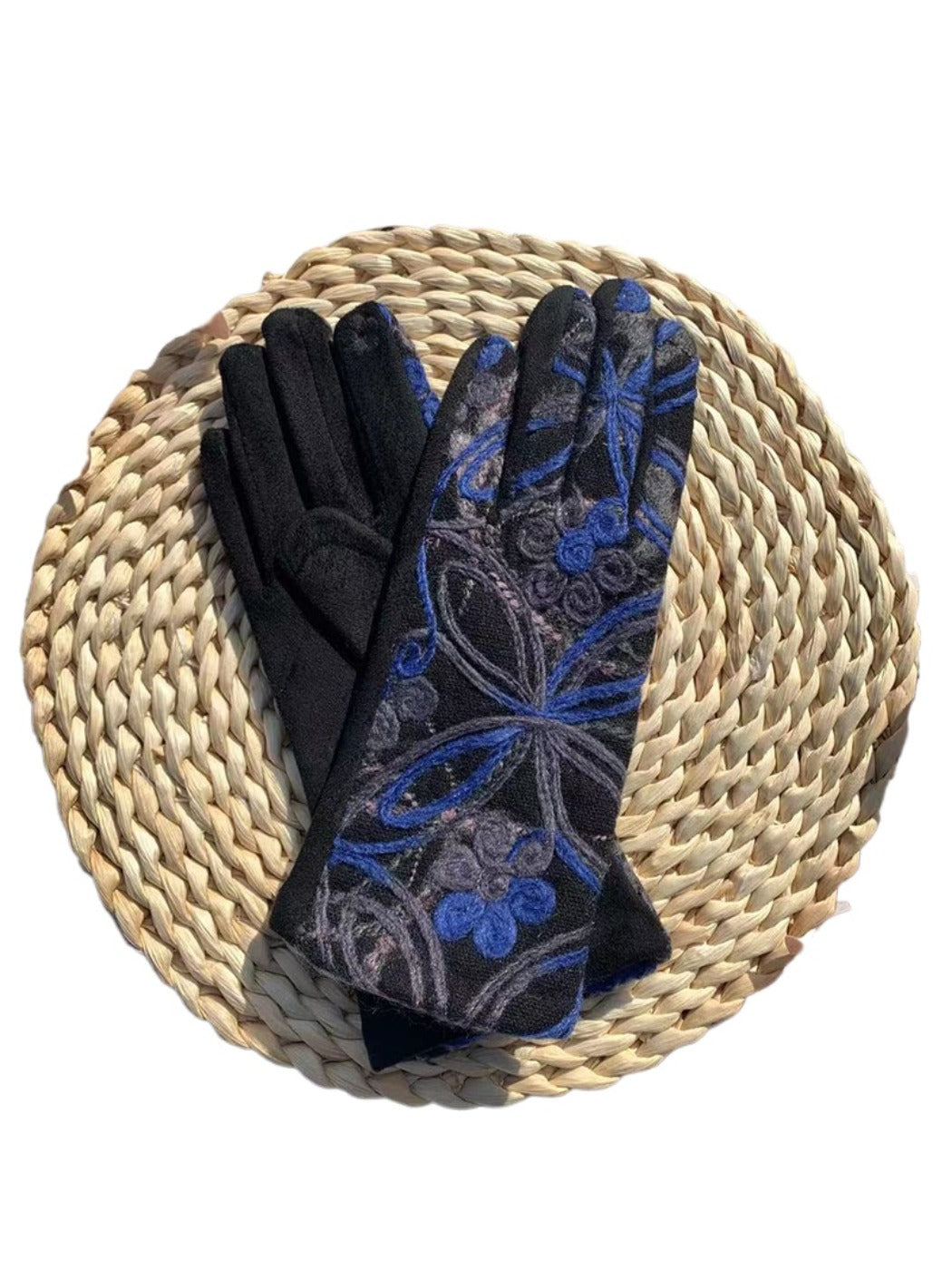 Gloving Boho Embroidered Warm Outdoor Gloves for apparel accessory