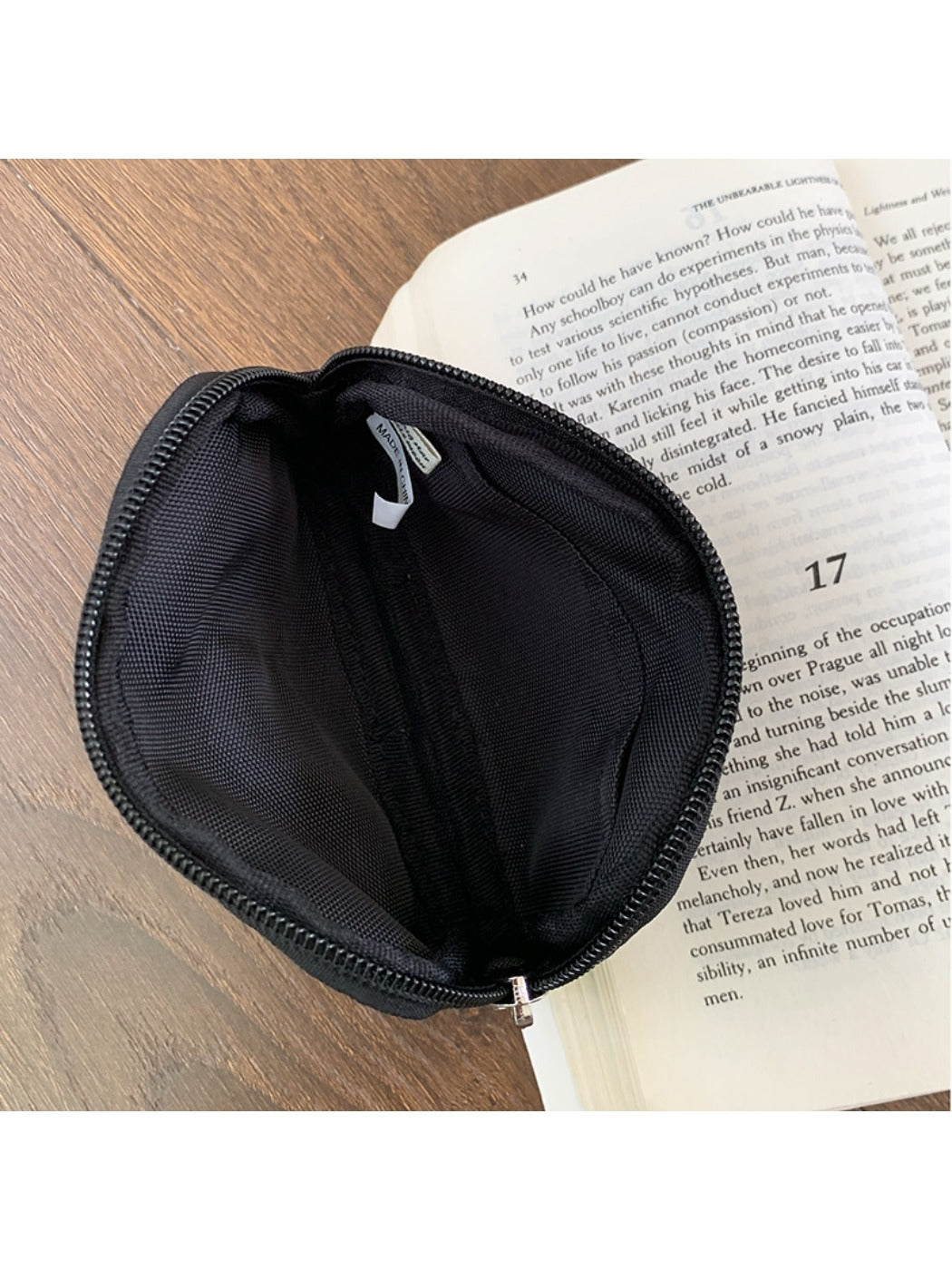 Cosbai - Coin Pouch with Bow Embroidered