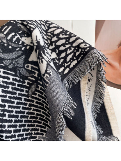 Scarvii - Botanical Scene Reversible Scarf