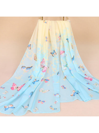 Scarvii - Spring Summer Butterfly Print Scarf