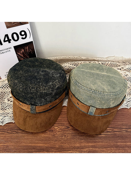 Haila - Vintage Distressed Flat Top Baseball Cap