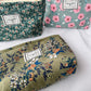 Cosbai - Corduroy Floral Cosmetic & Storage Bag