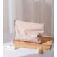 Cosbai - Embossed Bow Travel Makeup Storage Bag