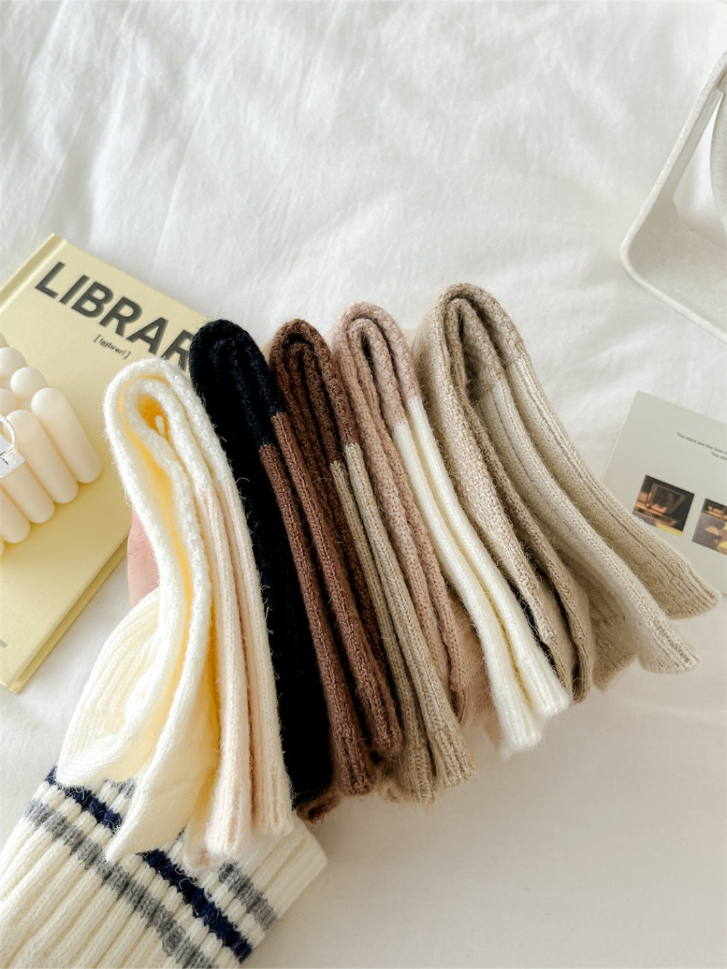 Rufia - Colorblock Cozy Crew Socks