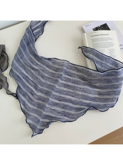 Scarvii Subtle Striped Triangle Scarf