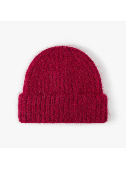 Haila - Heathered Ribbed Cuffed Knit Beanie