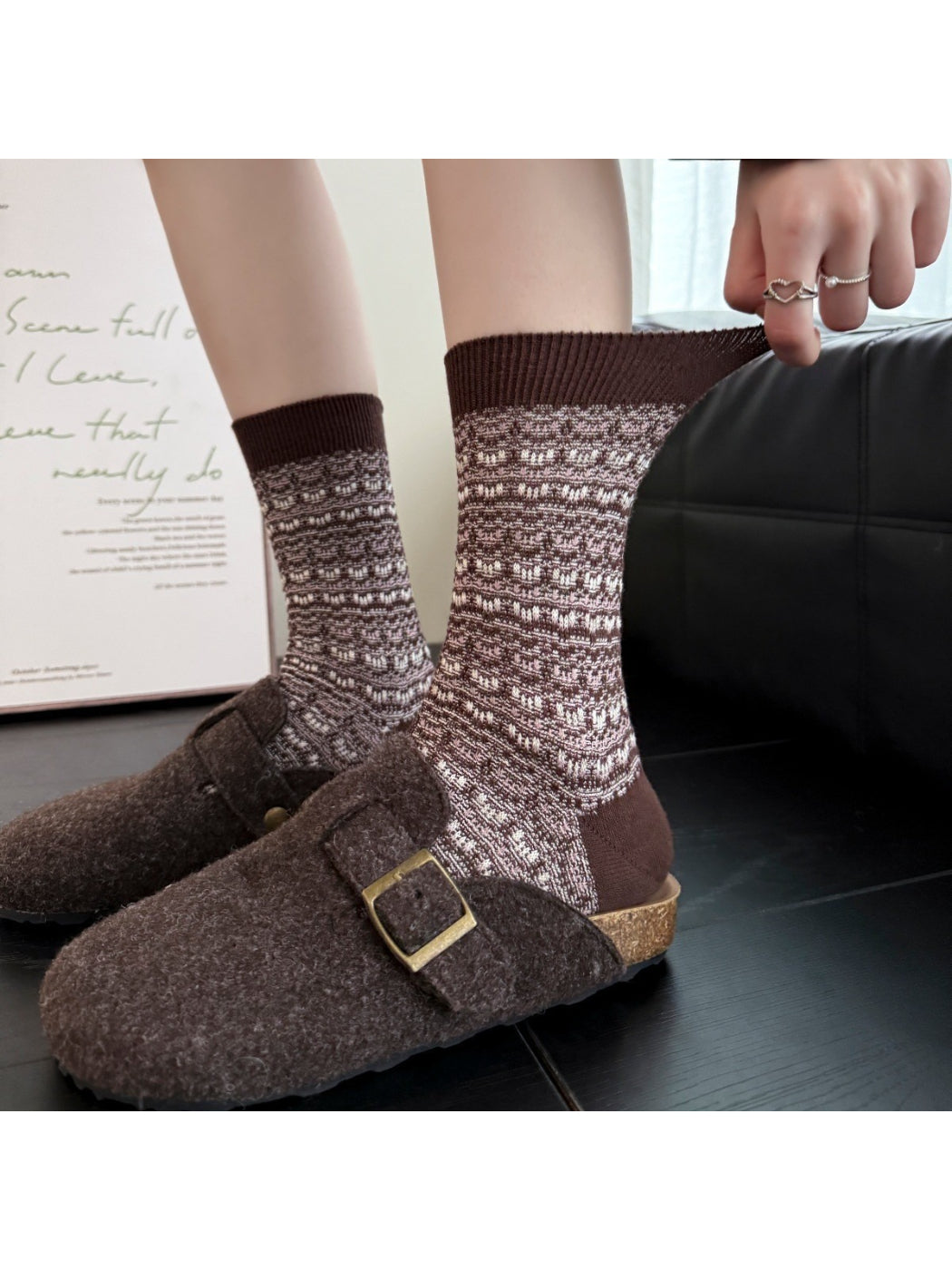 Rufia - Soft Tweed Knit Crew Socks product image 2