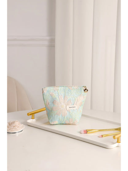 Cosbai - Jacquard Floral Cosmetic Bag