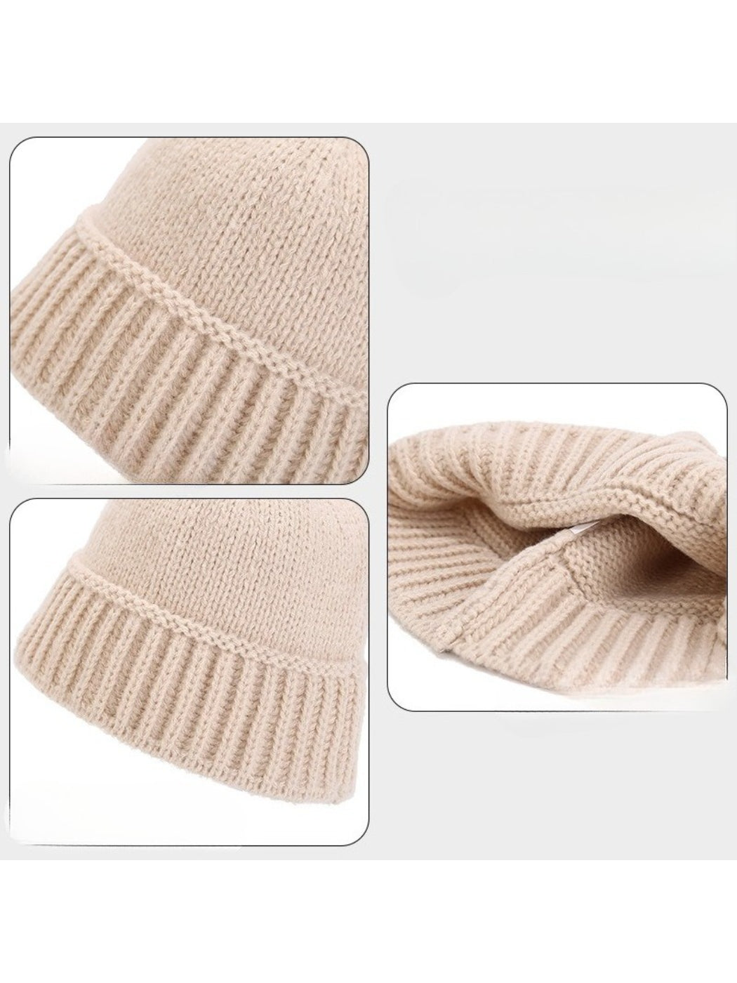 Haila - Contrast Knit Bucket Hat