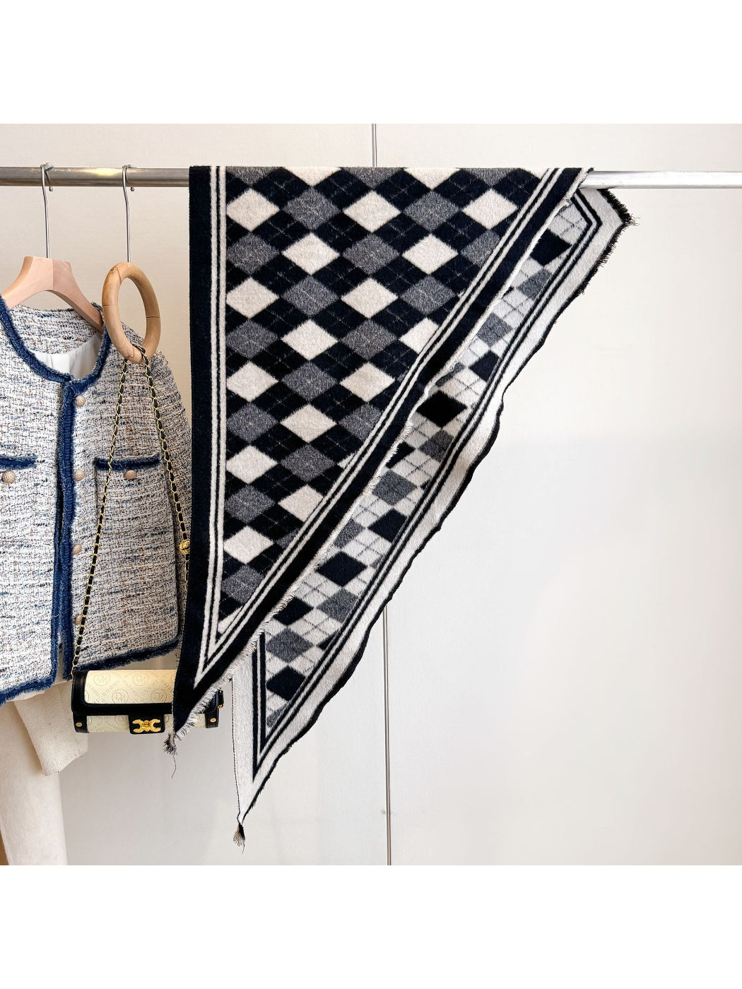 Scarvii - Classic Pattern Knit Wrap Scarf