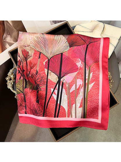Scarvii - Fresh Sweet Patterned Fashion Square Scarf