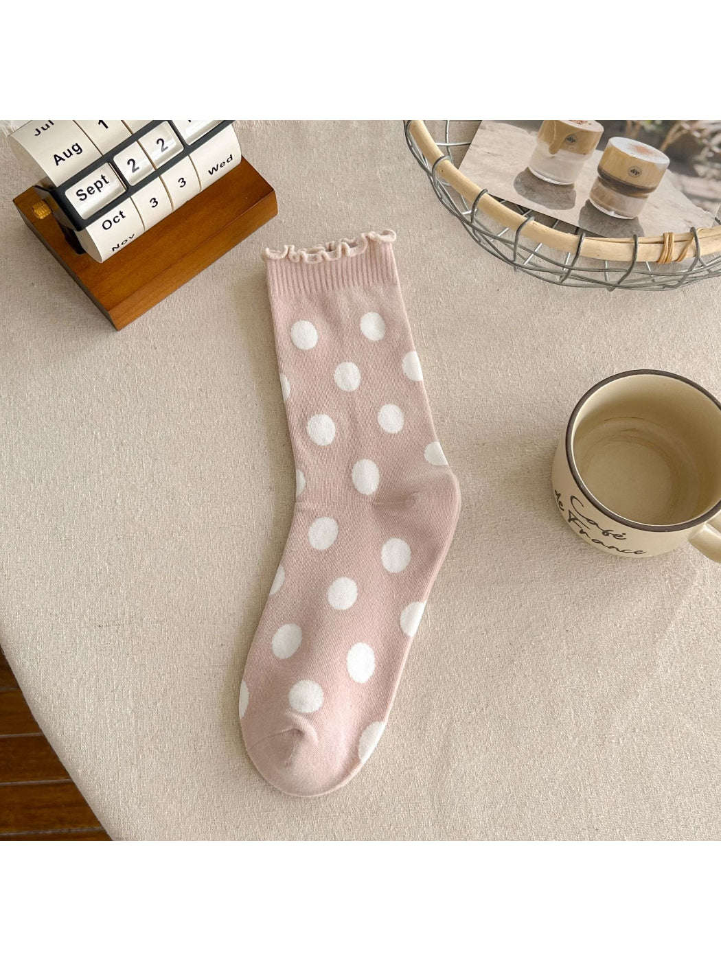 Rufia - Polka Dot Ribbed Crew Socks product image 8
