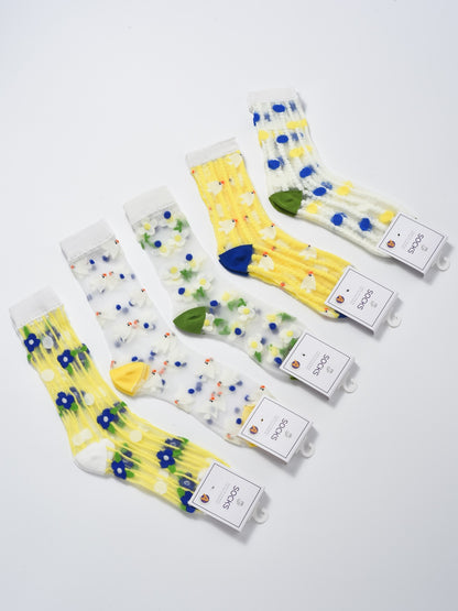 Rufia - Sunny Daisy Sheer Socks