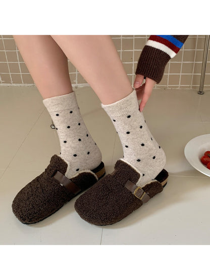 Rufia - Soft Polka Dot Crew Socks