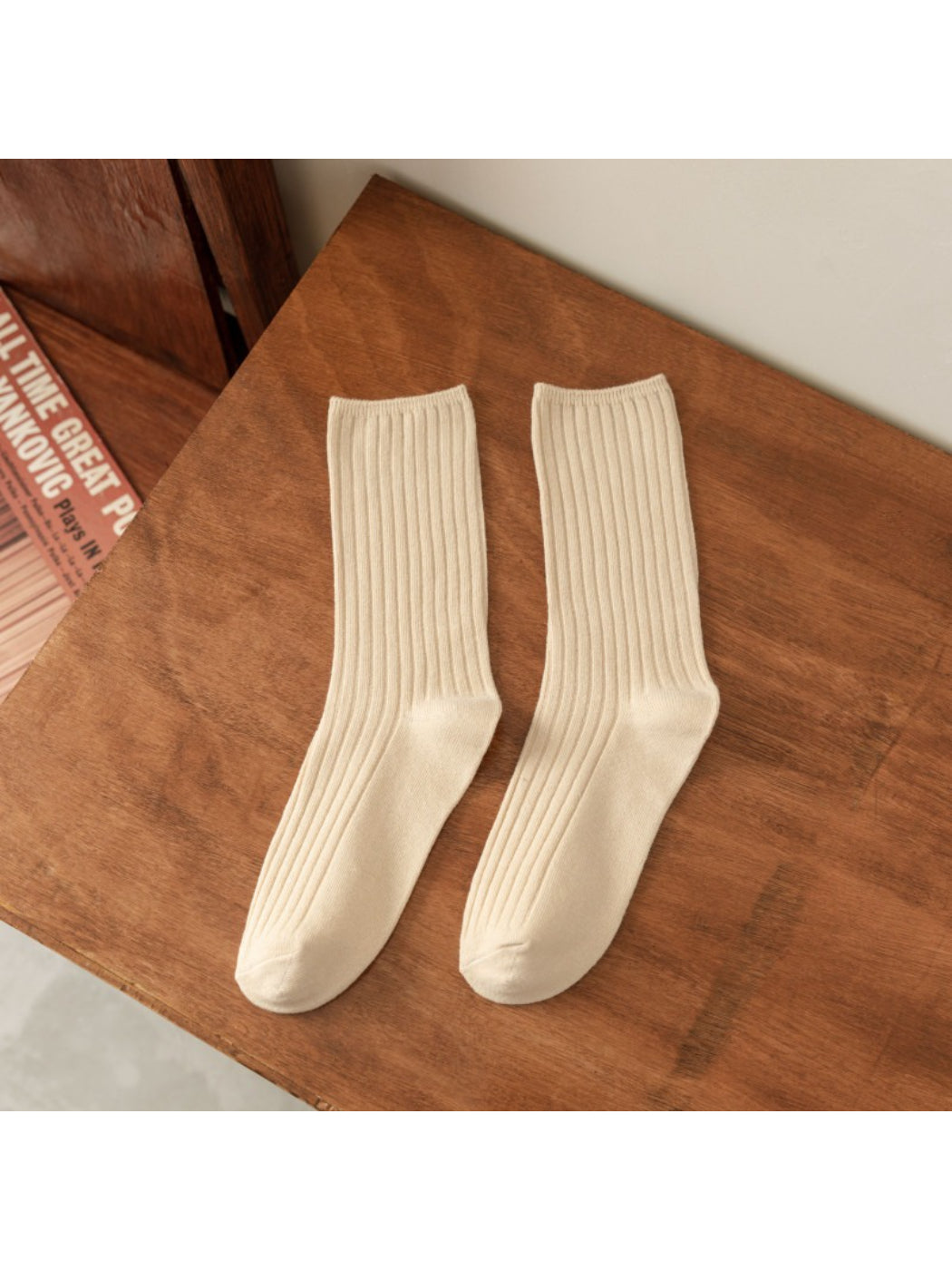 Rufia - Classic Ribbed Mid-Calf Crew Socks product image 5