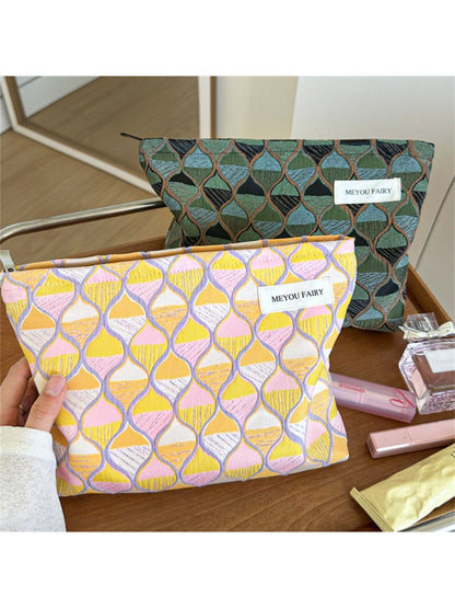Cosbai Retro Pattern Makeup Pouch product image