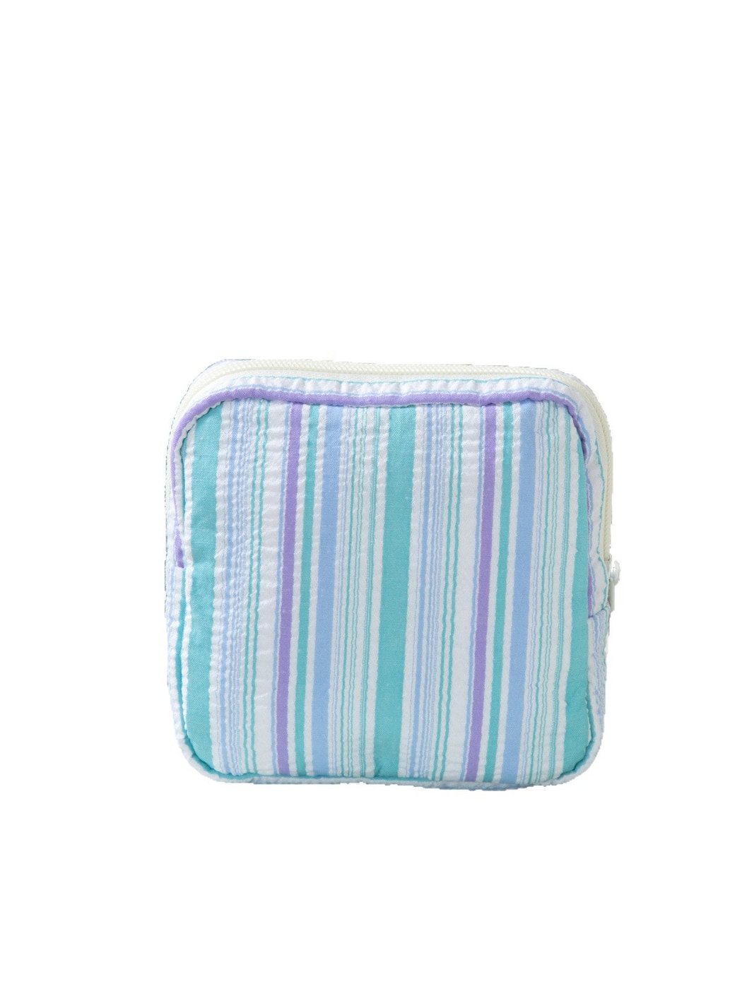 Cosbai - Modern Striped Pattern Zip Pouch